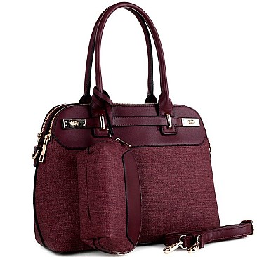 3-Compartment Turn-Lock Accent Linen Tote Value SET