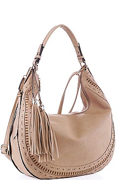 FASHION STYLISH EXPANDIBLE HOBO BAG WITH LONG STRAP