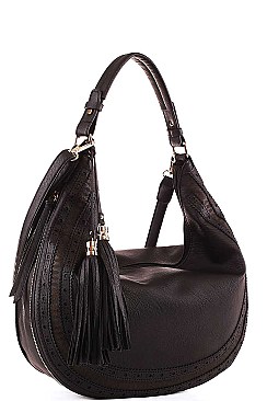 FASHION STYLISH EXPANDIBLE HOBO BAG WITH LONG STRAP