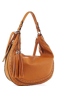 FASHION STYLISH EXPANDIBLE HOBO BAG WITH LONG STRAP