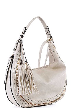 FASHION STYLISH EXPANDIBLE HOBO BAG WITH LONG STRAP