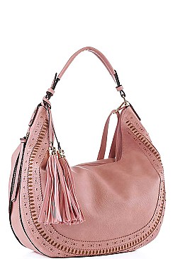 FASHION STYLISH EXPANDIBLE HOBO BAG WITH LONG STRAP