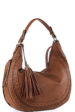 FASHION STYLISH EXPANDIBLE HOBO BAG WITH LONG STRAP