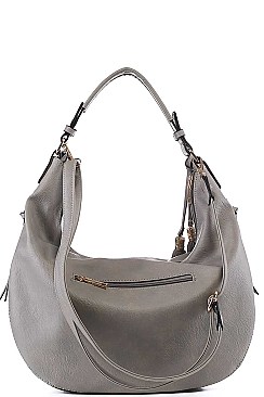 FASHION STYLISH EXPANDIBLE HOBO BAG WITH LONG STRAP