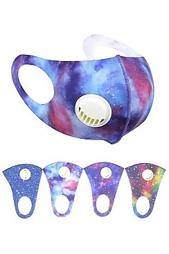 PACK OF 12 ASSORTED COLOR DUST PROOF WASHABLE FACE MASK