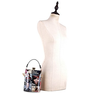 JEWEL-TOP MAGAZINE PRINT MEDIUM SATCHEL