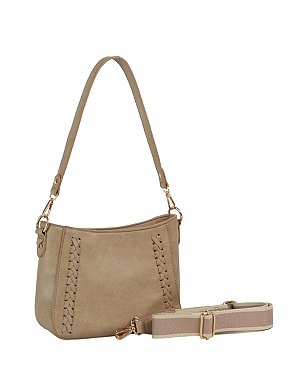 Braided Detail Shoulder Bag