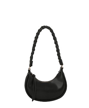 Braided Handle Shoulder Bag