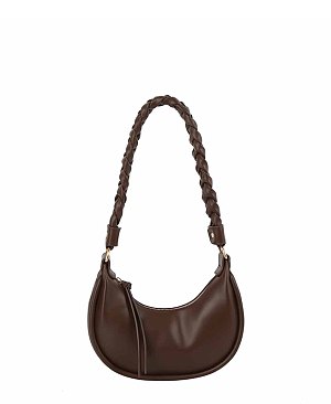 Braided Handle Shoulder Bag