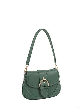Fashion Buckle Flap Shoulder Bag