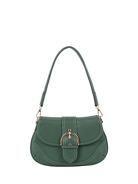 Fashion Buckle Flap Shoulder Bag