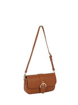 Buckle Flap Shoulder Bag