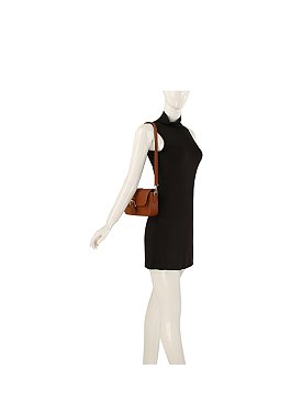 Buckle Flap Shoulder Bag