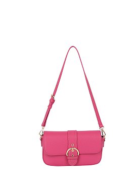 Buckle Flap Shoulder Bag