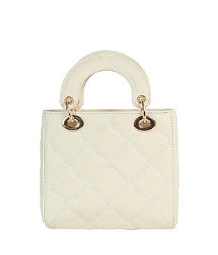 Quilted Top Handle Satchel