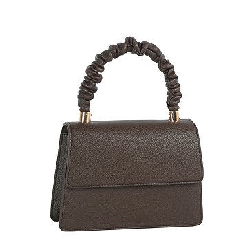 Ruched Top Handle Satchel