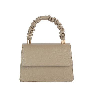 Ruched Top Handle Satchel