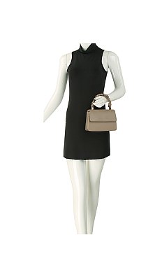 Ruched Top Handle Satchel