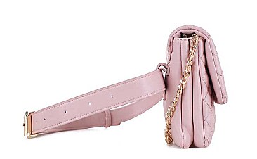 TRENDY FASHION STITCHED DESIGN CROSSBODY BAG