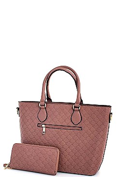 2 IN 1 SHOPPER WITH MATCHING WALLET