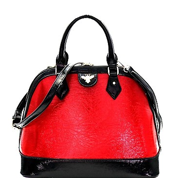 Bee Charm Patent 2 in 1 Twin Dome Satchel SET MH-MP7262