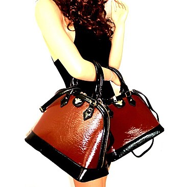 Bee Charm Patent 2 in 1 Twin Dome Satchel SET MH-MP7262