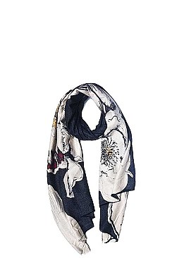 Cashmere Blended Garden Scarf
