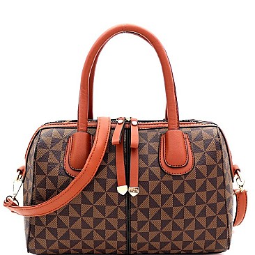 2-Way Monogram Boston Satchel Wallet SET