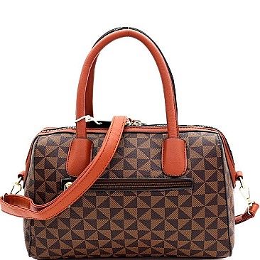 2-Way Monogram Boston Satchel Wallet SET