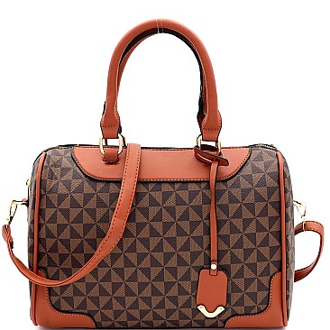 2-Way Monogram Boston Satchel Wallet SET