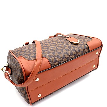 2-Way Monogram Boston Satchel Wallet SET