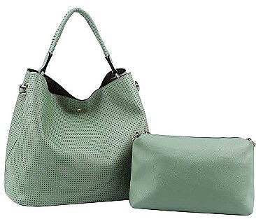2 IN 1 DESIGNER FASHION SATCHEL WITH LONG STRAP