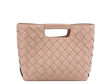 2IN1 FASHION CHECKER DESIGN TOTE BAG AND MINI BAG SET
