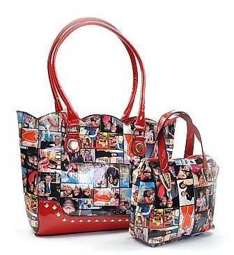 Michelle Obama Magazine Tote 2 in 1 SET