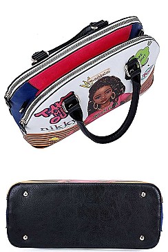 TAKE ME OUT PRINT DOMED SATCHEL Nikky by Nicole Lee