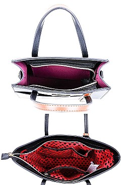 SHOPPER SATCHEL AND WALLET SET Nikky by Nicole Lee