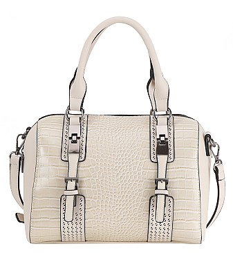 Crocodile Boston Satchel Handbags