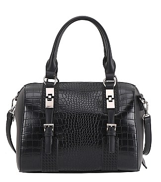 Crocodile Boston Satchel Handbags