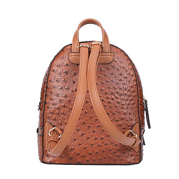 2 IN 1 OSTRICH BACKPACK WALLET VALUE SET