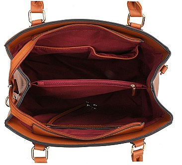 3 IN 1 Quality Satchel - Cross-Body Set With Wallet
