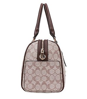 2-in-1 Oval Print Duffle Boston Bag with Wallet Set