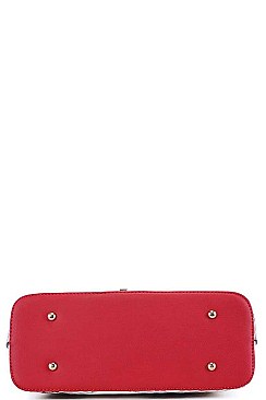 CHECKERED SHOPPER AND CLUTCH 3 IN 1 SET