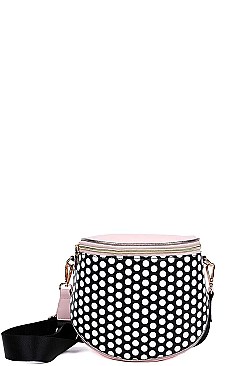 TRENDY STRIPPED DESIGNER CROSSBODY / FANNYPACK