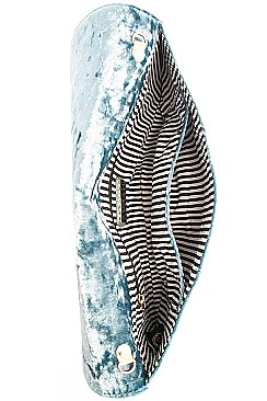 LUXURY VELVET CHIC CLUTCH WITH CHAIN