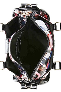 MODERN OBAMA MAGAZINE SATCHEL WITH LONG STRAP