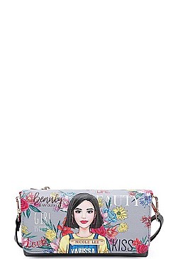 NICOLE LEE LONG EXCLUSIVE PRINT WALLET CLUTCH