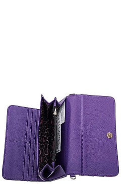 NICOLE LEE LONG EXCLUSIVE PRINT WALLET CLUTCH