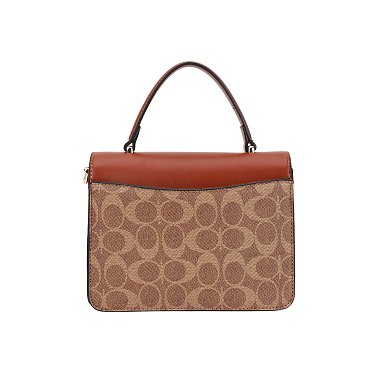 2-in-1 Oval Print Stoned Buckle Satchel W Wallet Set