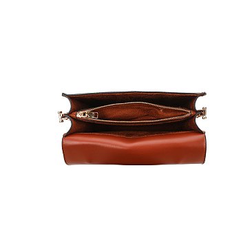 2-in-1 Oval Print Stoned Buckle Satchel W Wallet Set