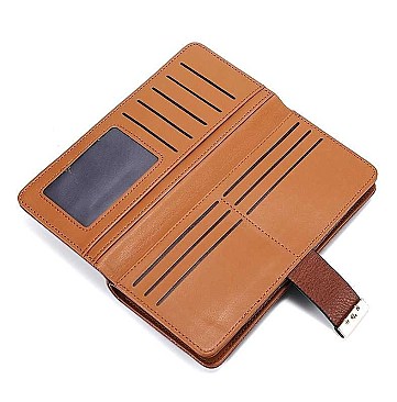 FASHION PLAIN LEATHER STYLE WALLET
